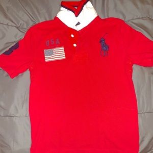 Grade school boys polo shirt